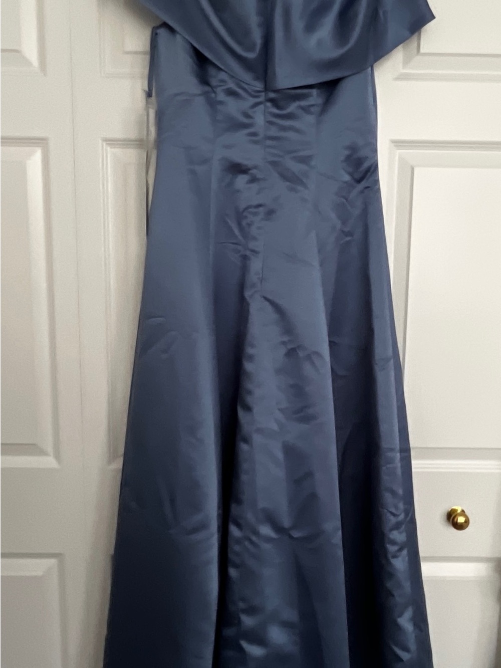 NWT A-Line Off-The-Shoulder Sleeveless Floor-Length Mother Of Bride/Groom Dress - Picture 4 of 6